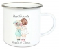 Preview: ♥ Tasse Emailletasse Best Friends, Beste Freunde, Name, Wunschname, Dankeschön, Abschied, Jubiläum, Geschenk, Becher von Lüttentüddel